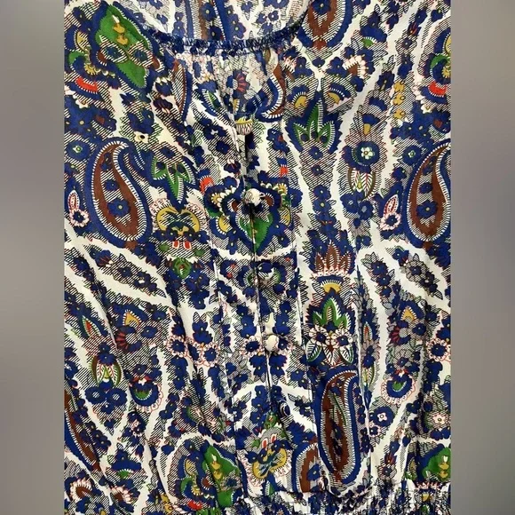 Umgee blue floral romper | size Medium - Picture 3 of 6